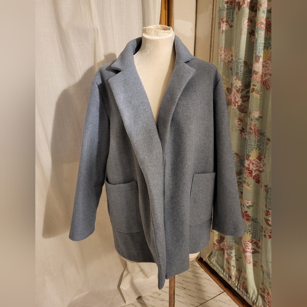 Love Tree brand powder blue front tie jacket